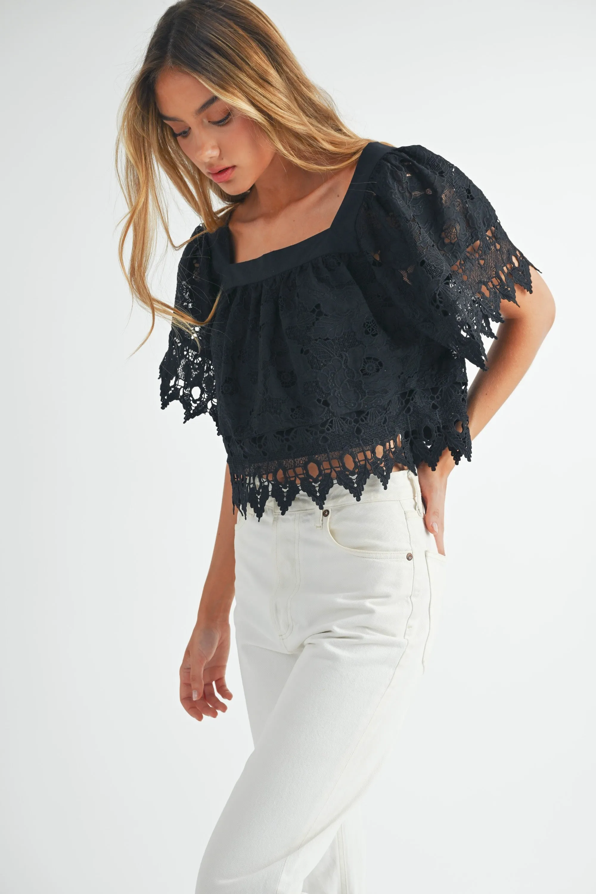 Liz Crochet Top