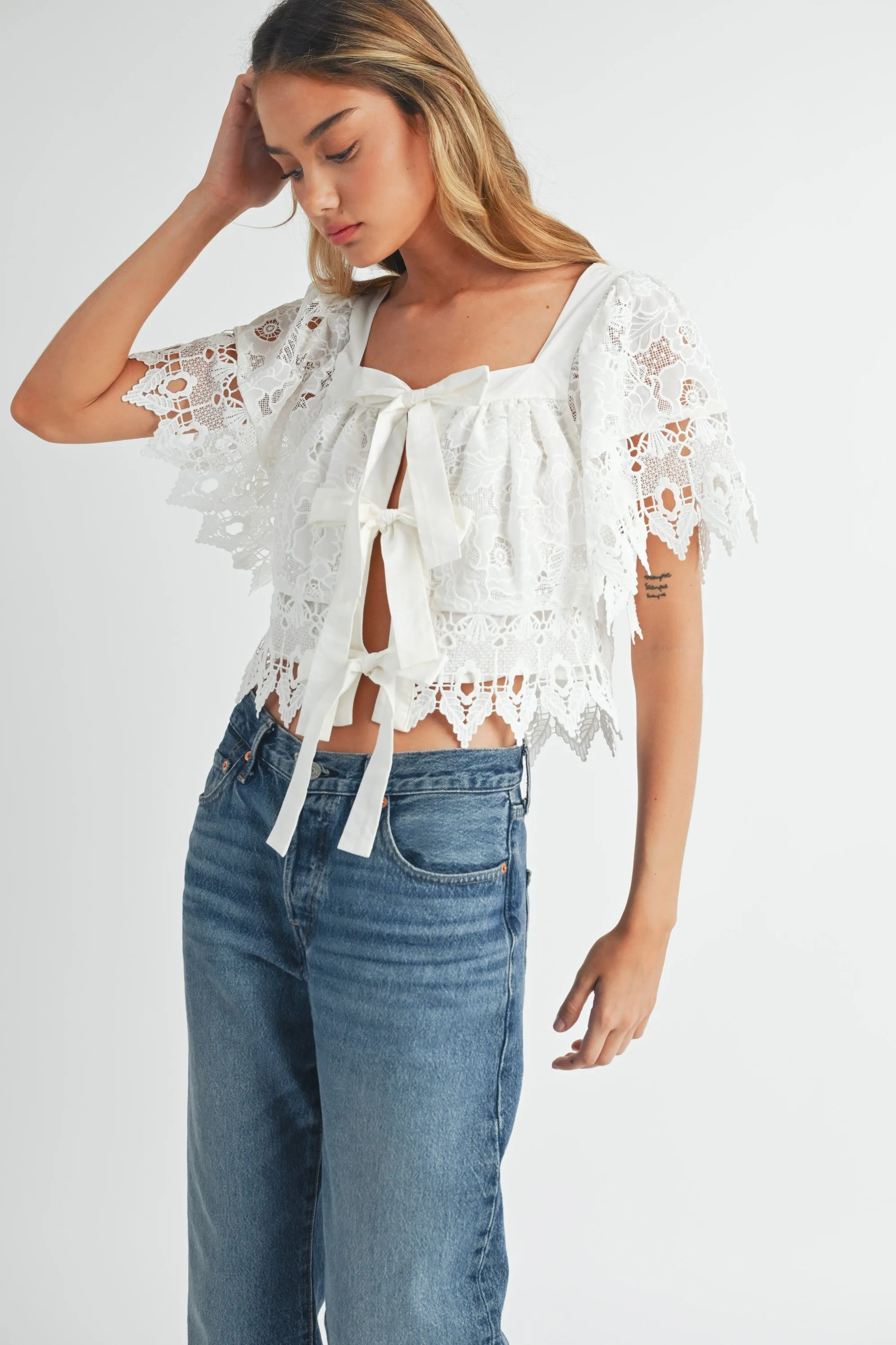 Liz Crochet Top