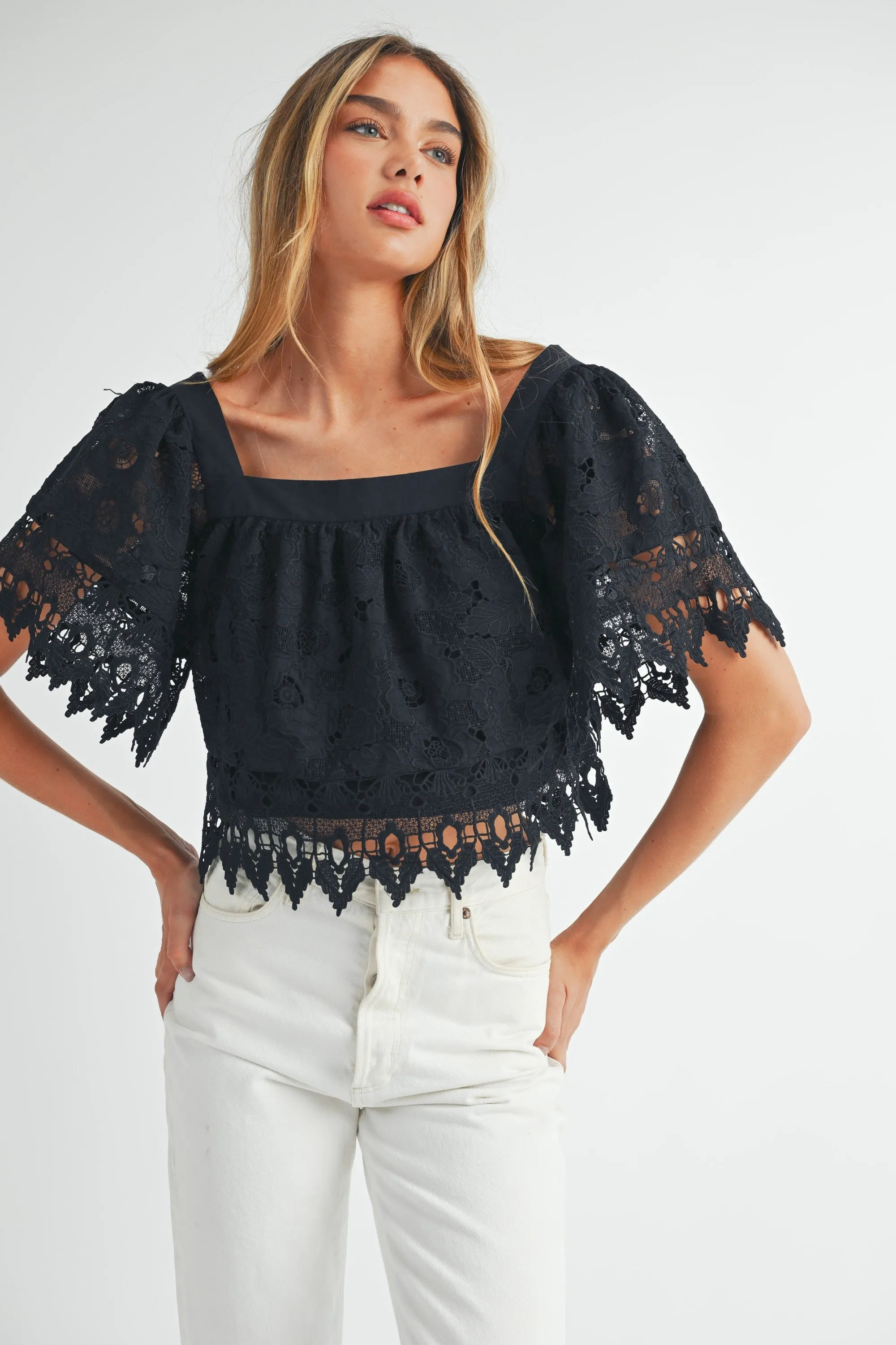 Liz Crochet Top