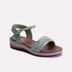Madeline Light Green Fancy Sandals 0421068