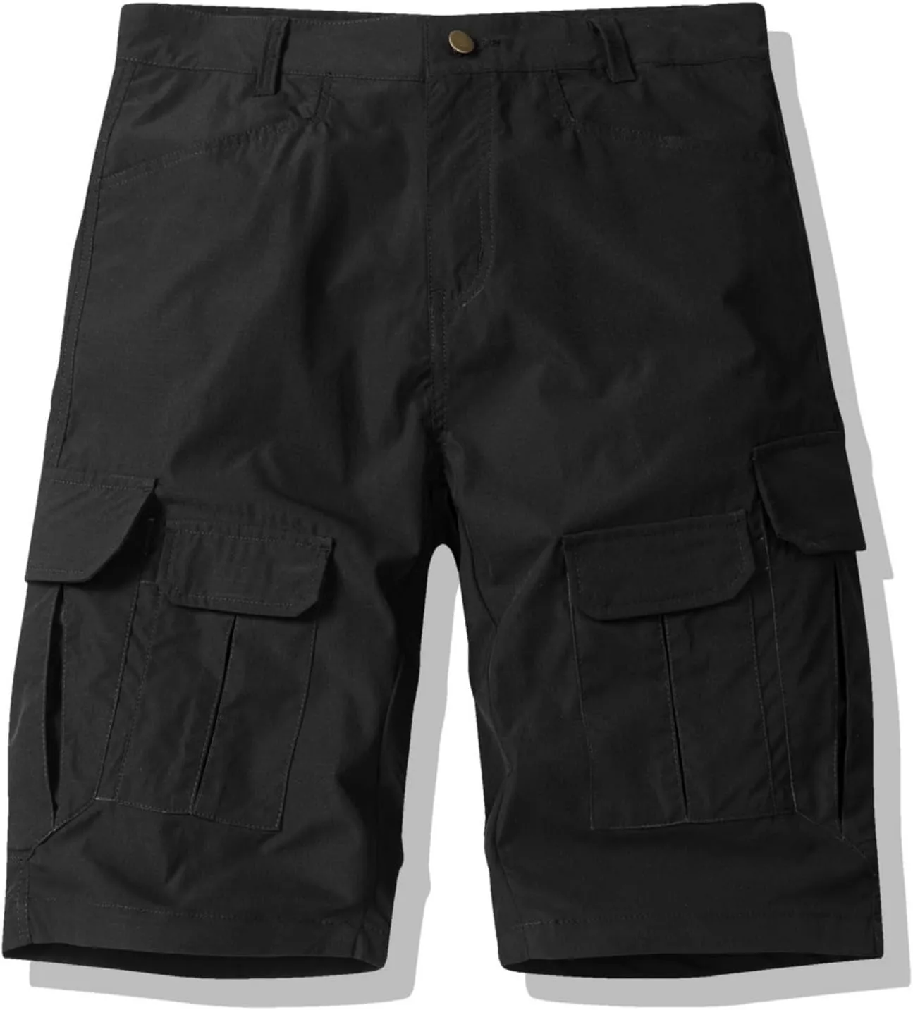 Men's Shorts Cargo Tactical Outdoor Rip Stop Flat Front Shorts Multi Pockets Work Hiking Fishing Men's, M-3XL