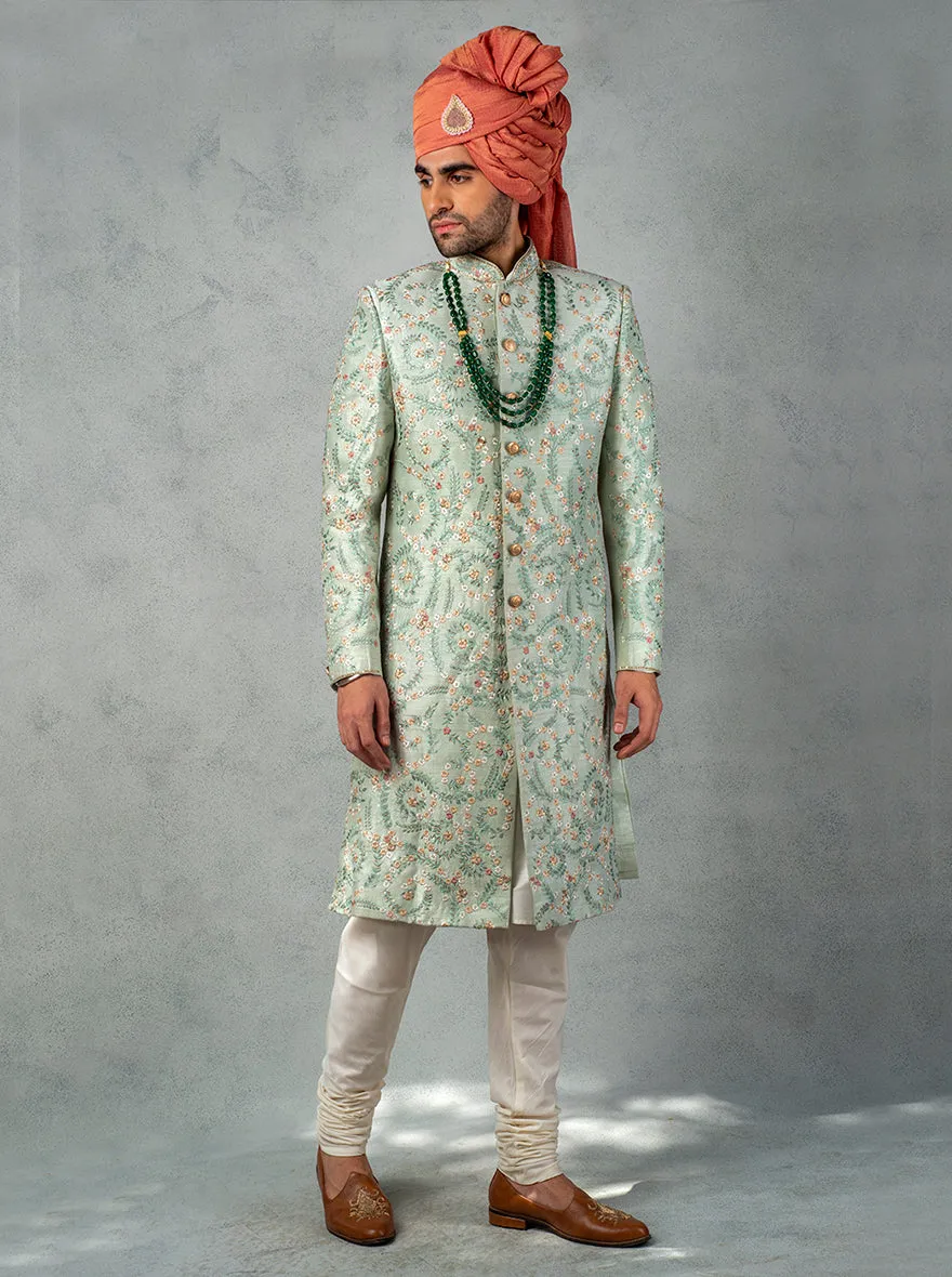 Mint Green Sherwani | TULA