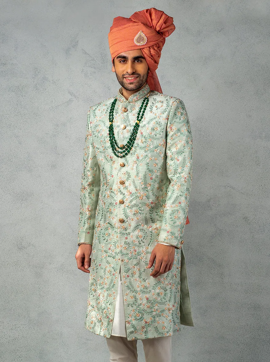 Mint Green Sherwani | TULA