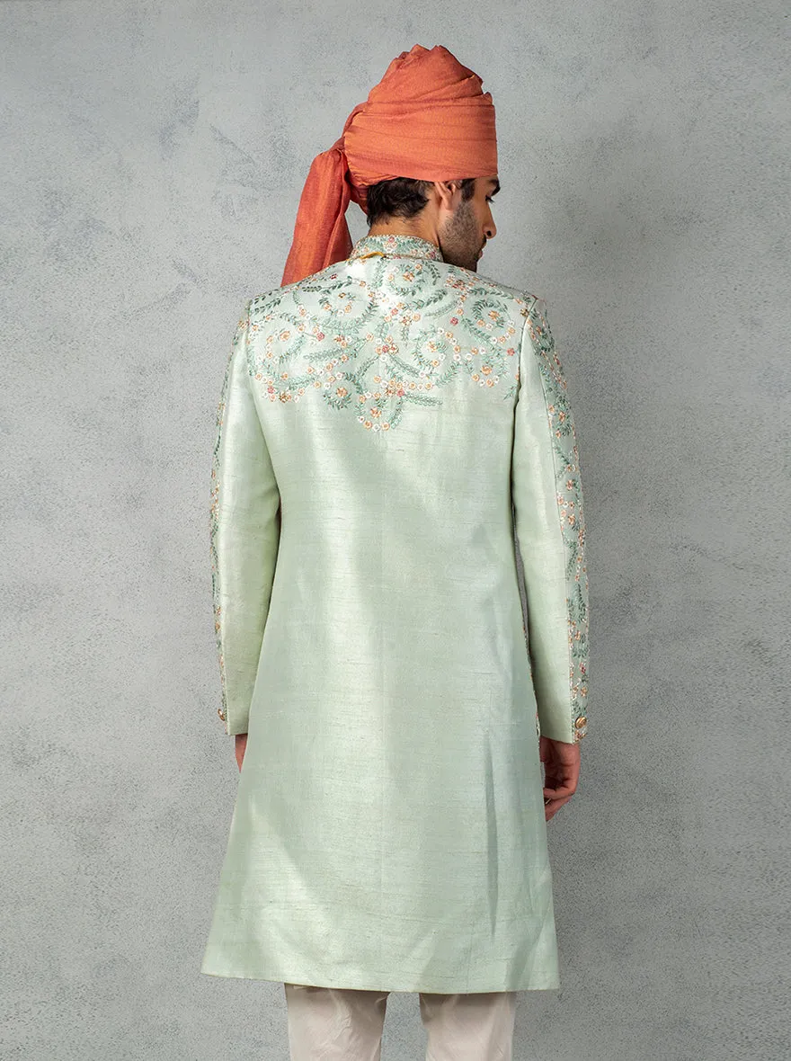 Mint Green Sherwani | TULA