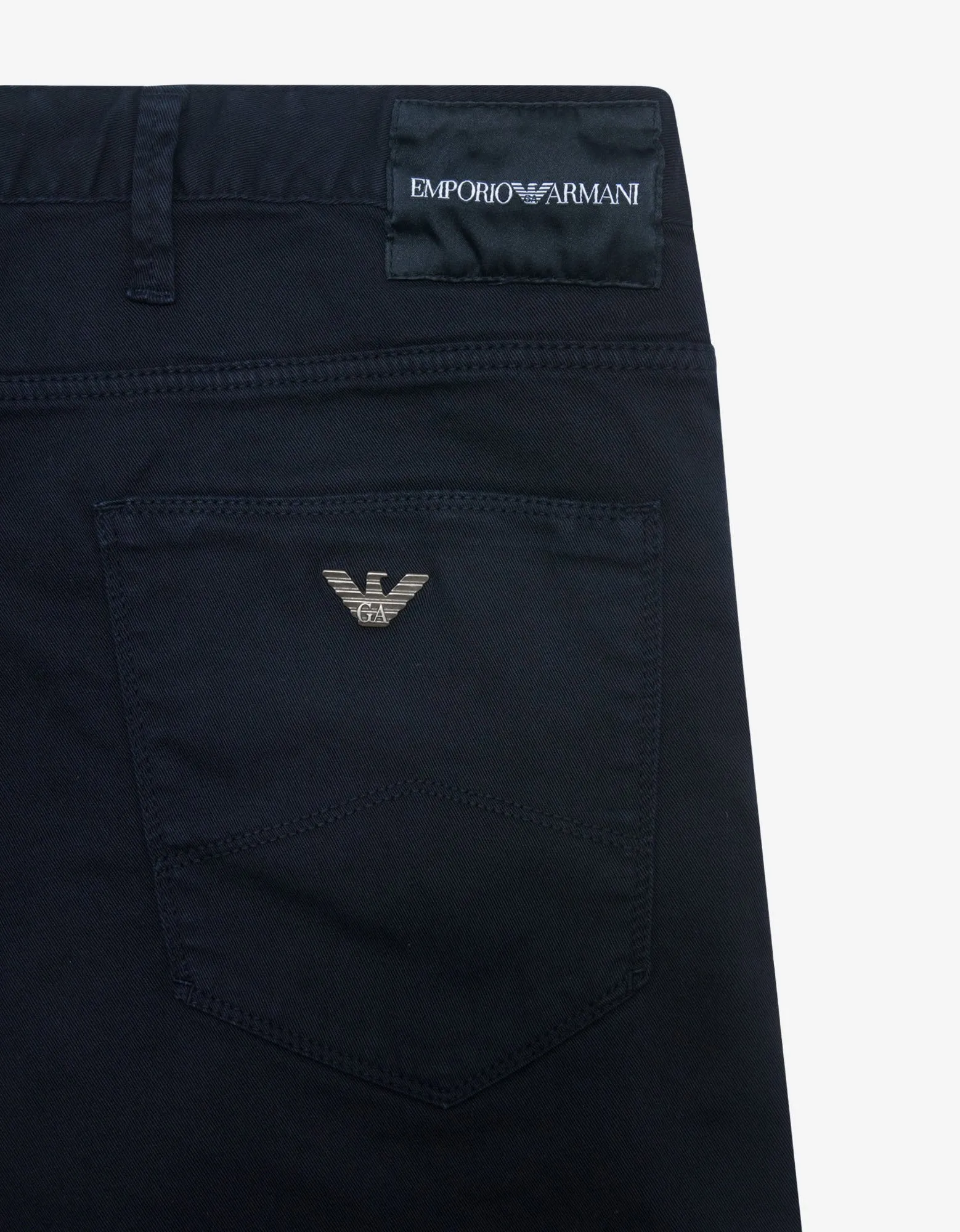 Navy Blue Denim Bermuda Shorts -