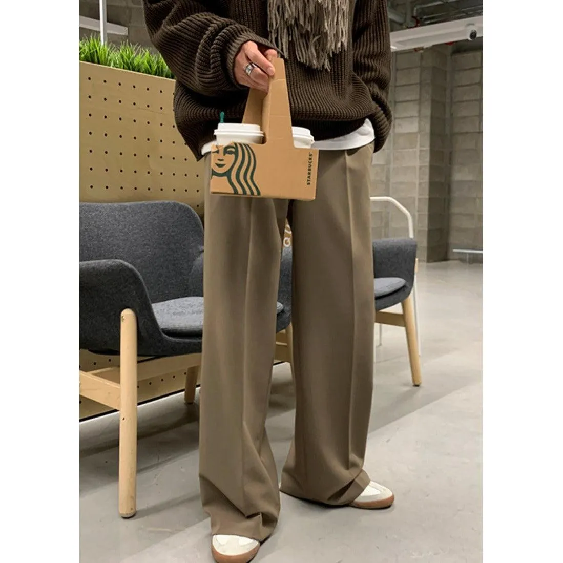 OH Front Fold Wide Pants