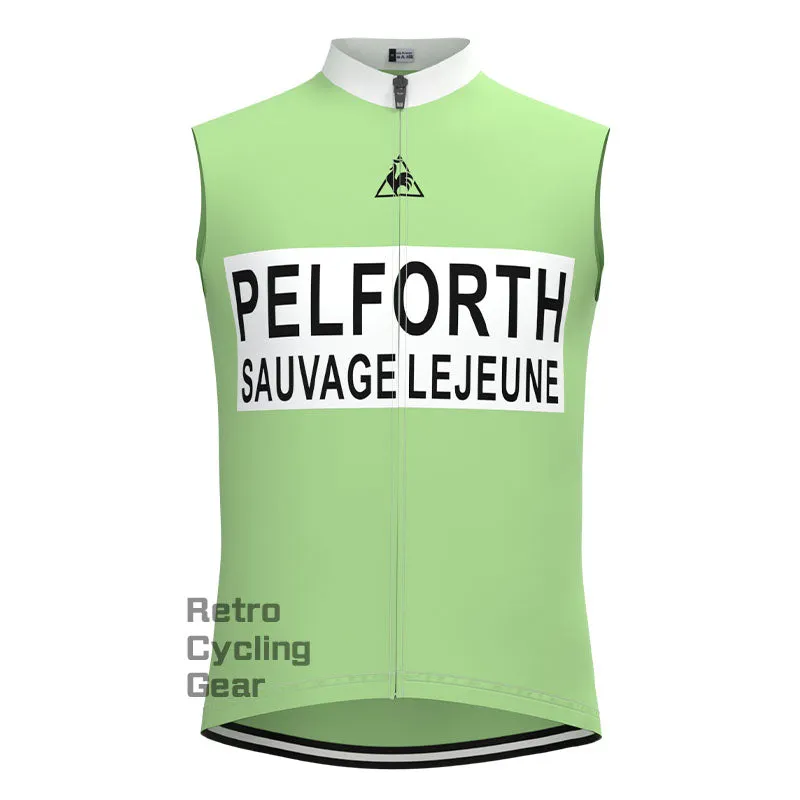 PELFORTH Mint Green Retro Long Sleeve Cycling Kit
