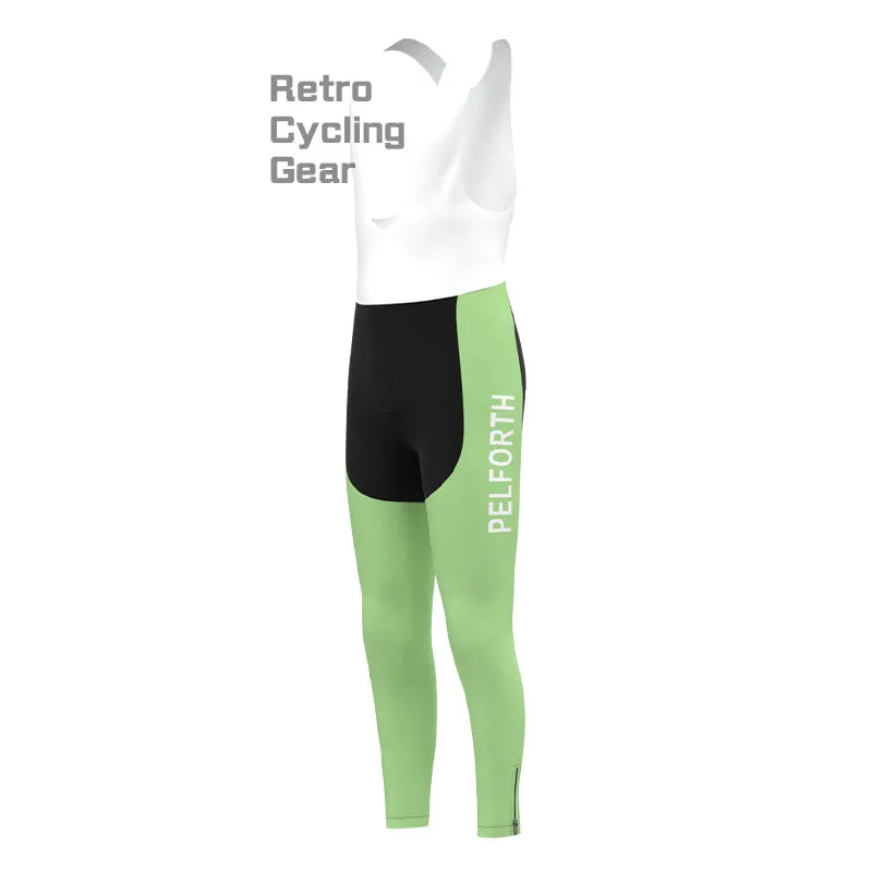 PELFORTH Mint Green Retro Long Sleeve Cycling Kit