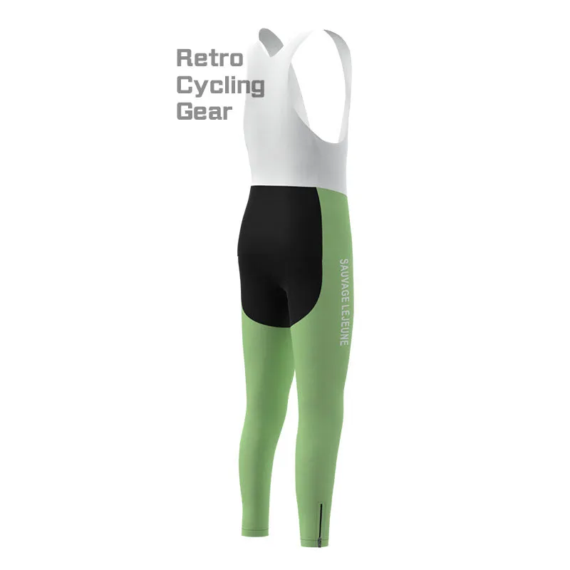 PELFORTH Mint Green Retro Long Sleeve Cycling Kit