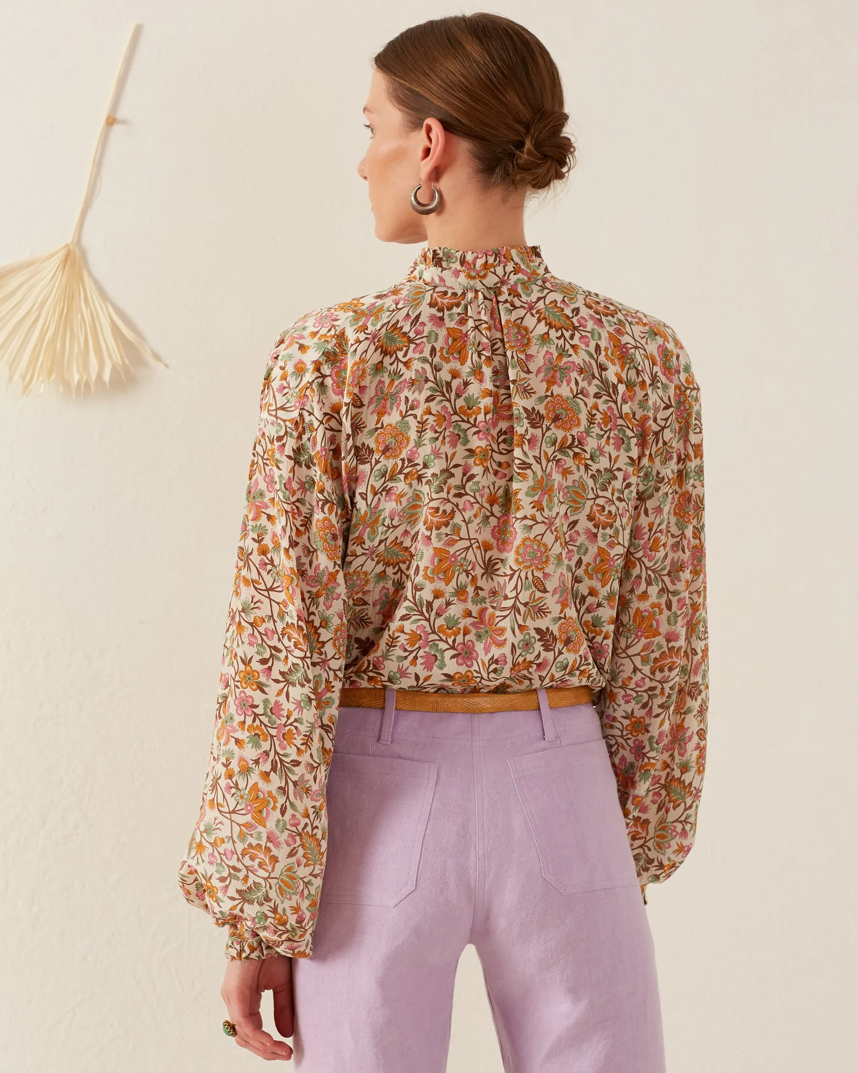Poet Garden Party Silk Blouse