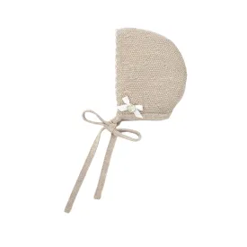 PR Arrulo Beige Knit Bonnet