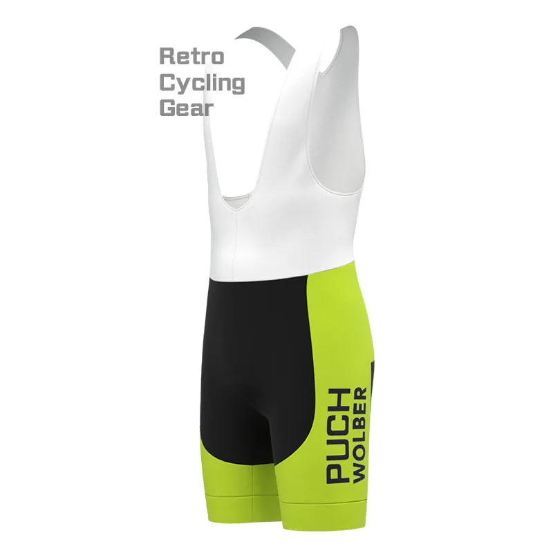 PUCH Green Stripe Retro Long Sleeve Cycling Kit