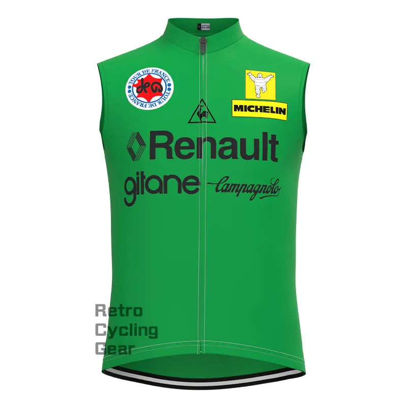 Renault Green Retro Long Sleeve Cycling Kit