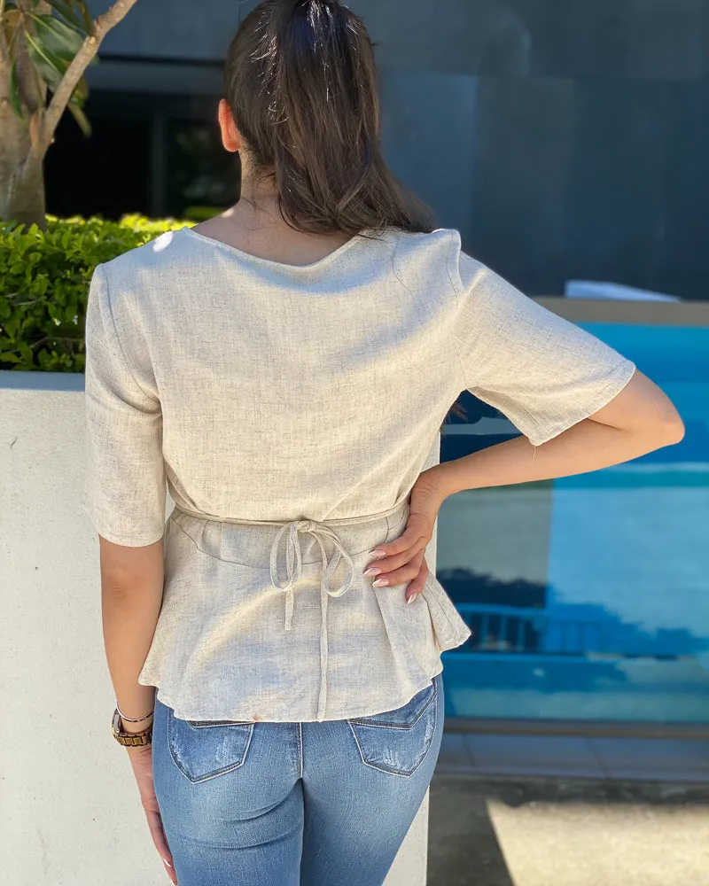 Sienna Linen Blouse