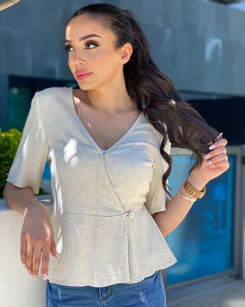 Sienna Linen Blouse