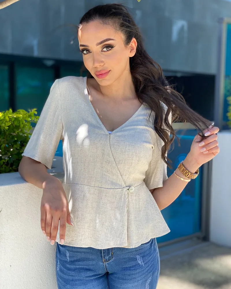 Sienna Linen Blouse