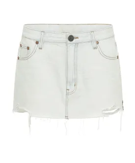 Sloane Low Waist Denim Mini Skirt Bel Air Blue
