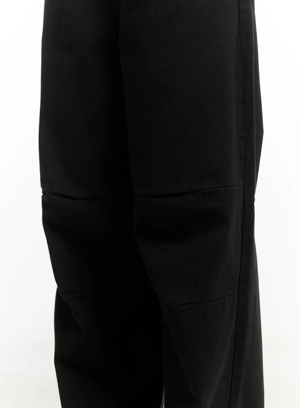 Stud Waist Wide Leg Pants CY403