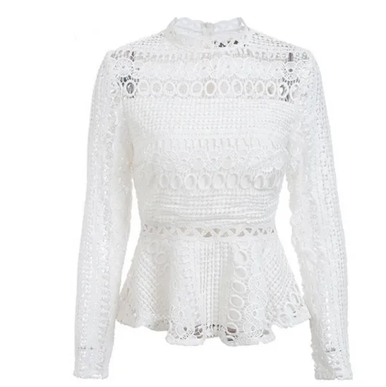 TEEK - Peplum Love Lace Top