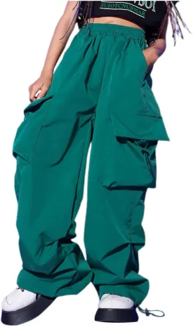 Teen Girls Wide Leg Jeans Baggy Heart Embroidery Elastic High Waist Denim Pants Vintage Y2k Streetwear Aesthetic Teen Clothes