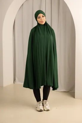 Tie Back Jilbab No Sleeves - Shades of Green