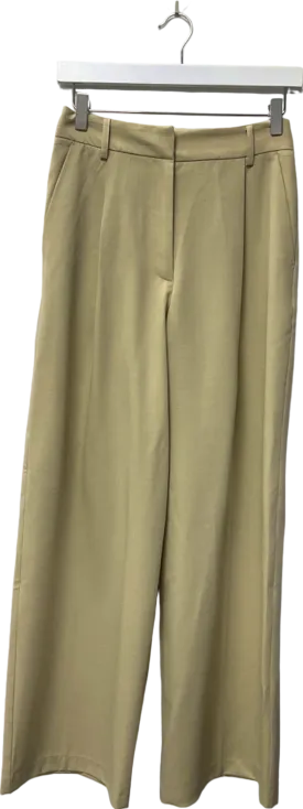 Topshop Khaki Wide Leg Trousers UK 6