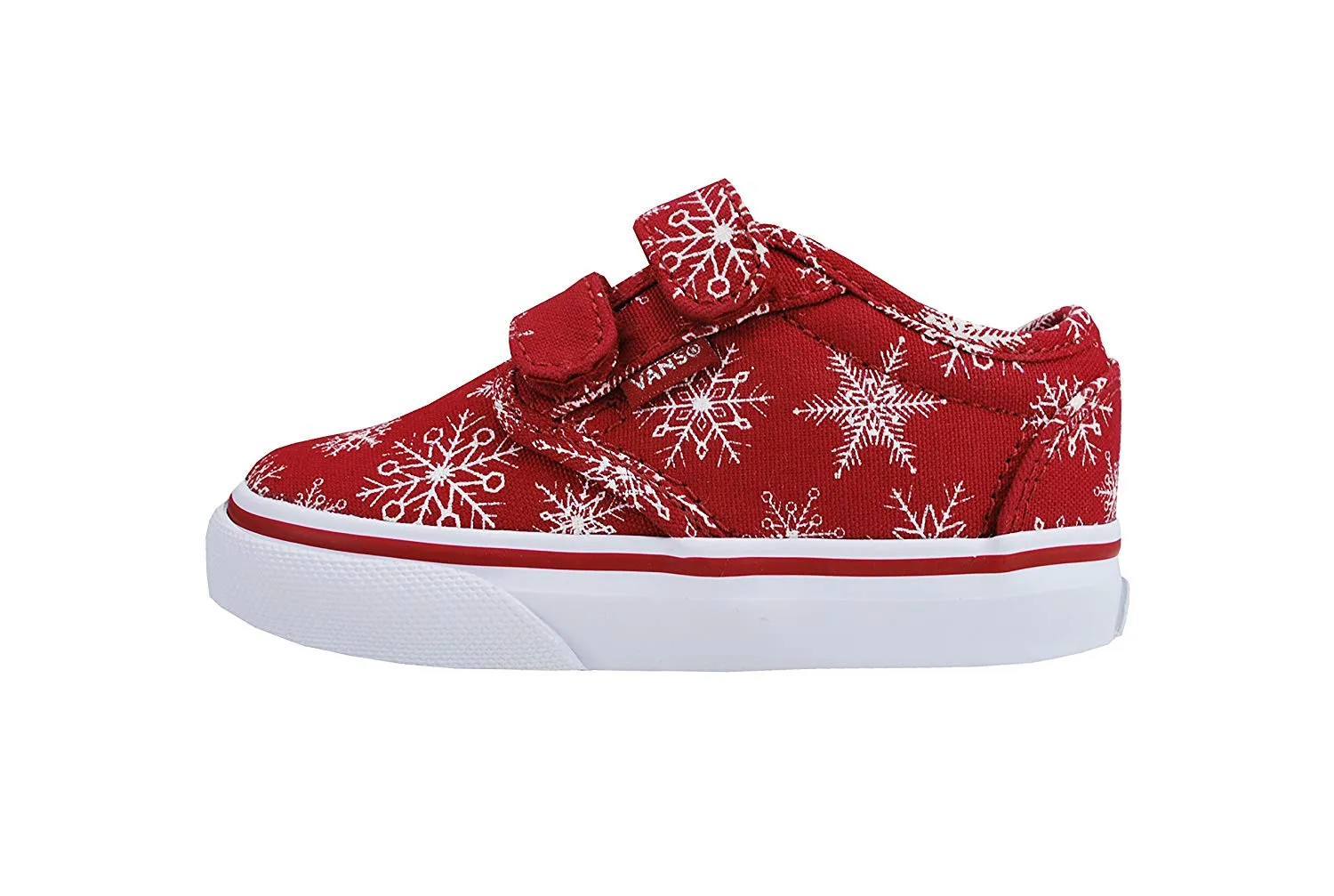 Vans Toddler Atwood V Snowflakes Red Shoes