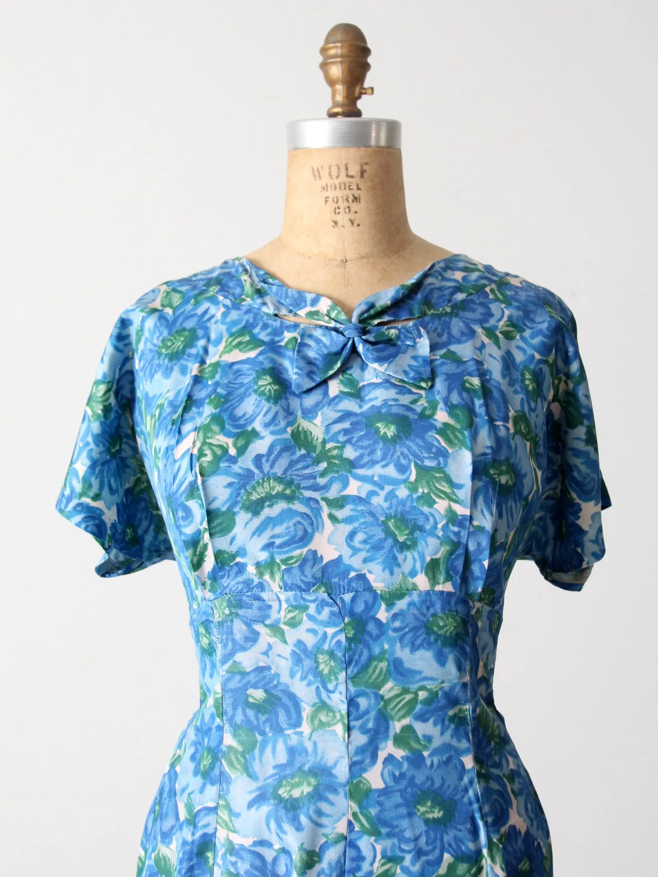vintage 50s floral dress