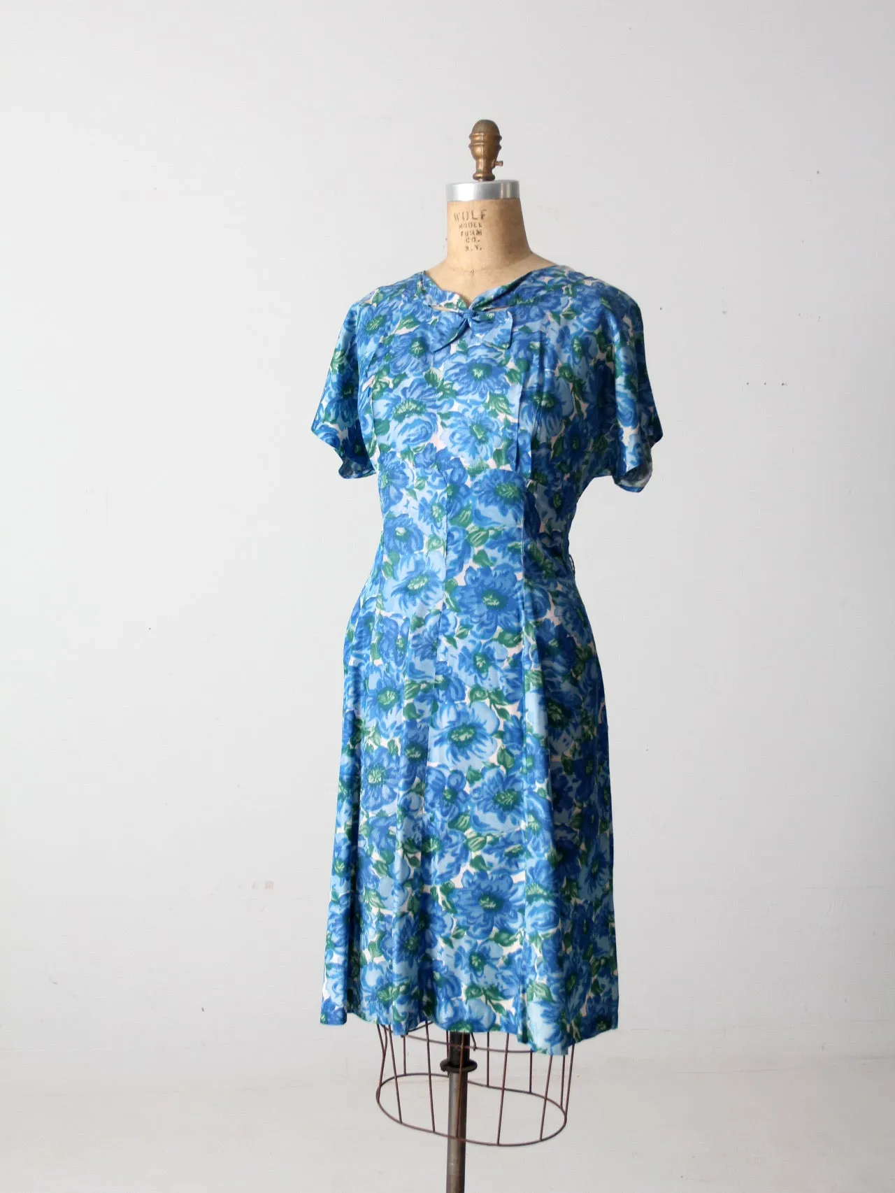 vintage 50s floral dress