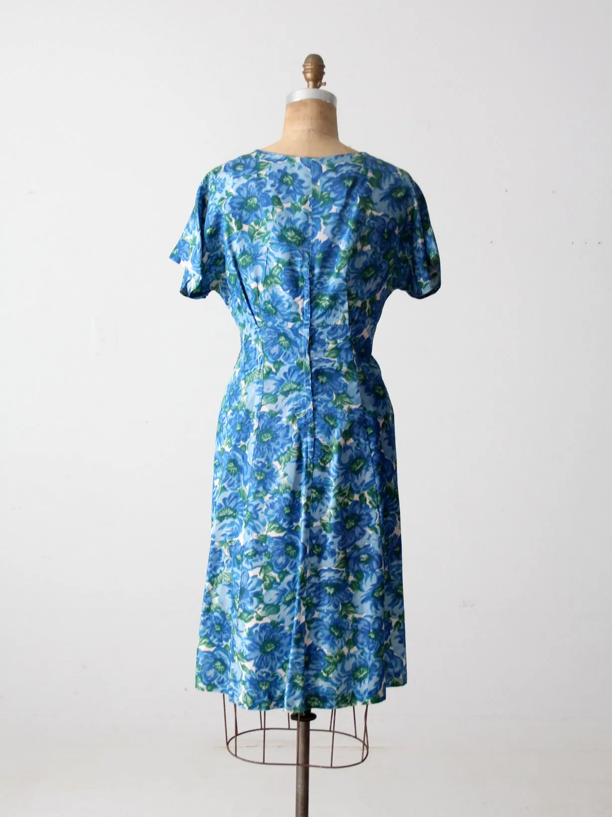 vintage 50s floral dress