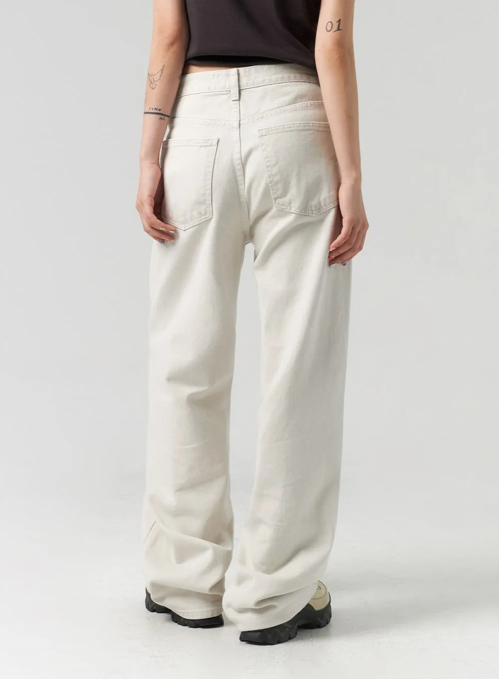 Wide Leg Color Pants CL317