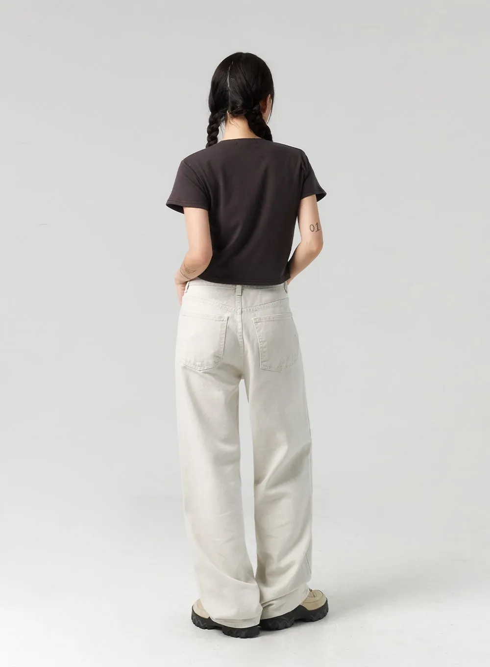 Wide Leg Color Pants CL317