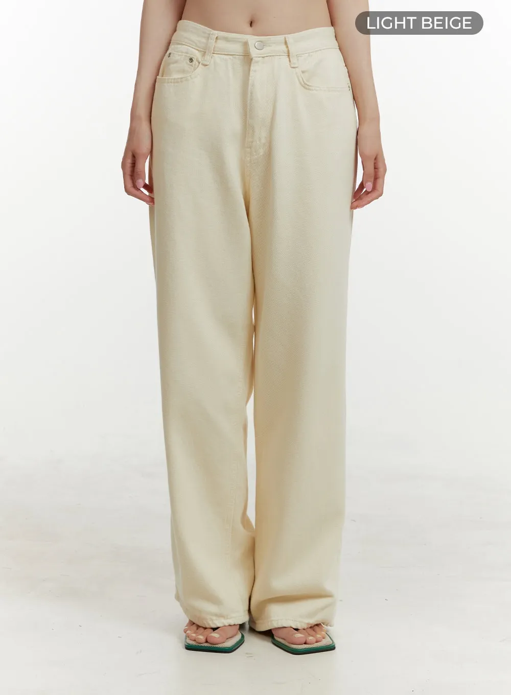 Wide-Leg Cotton Pants OY409