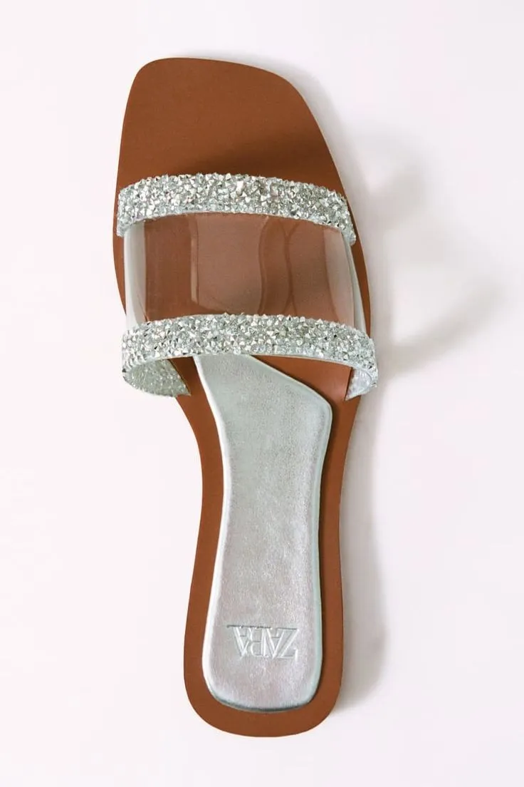 ZARA  DIAMOND FLAT (BROWN)